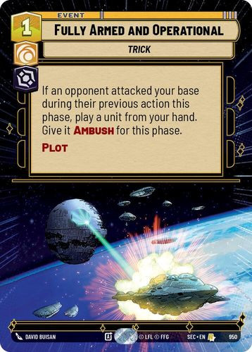 [06-SEC-EN-0950](R) Fully Armed and Operational (Hyperspace) (Foil)