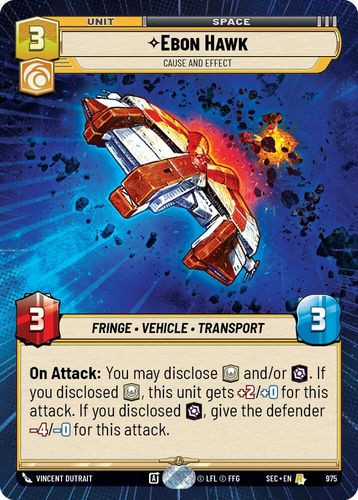 [06-SEC-EN-0975](R) Ebon Hawk - Cause and Effect (Hyperspace) (Foil)