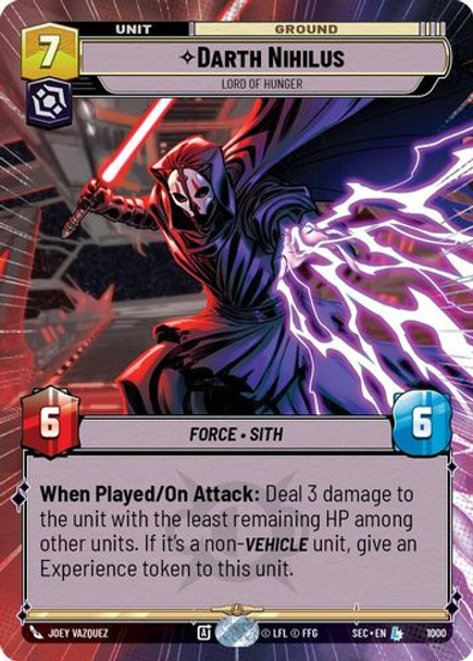 [06-SEC-EN-1000](L) Darth Nihilus - Lord of Hunger (Hyperspace) (Foil)