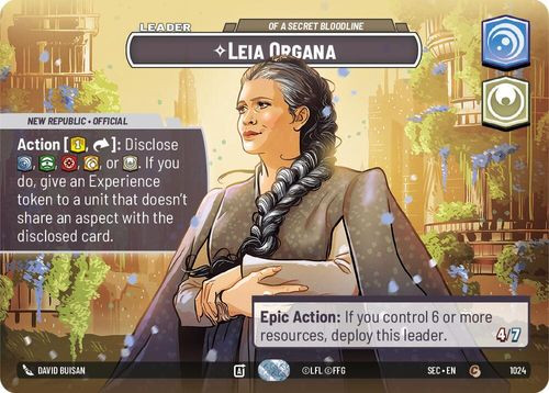 [06-SEC-EN-1024](C) Leia Organa - Of A Secret Bloodline (Showcase) (Foil)