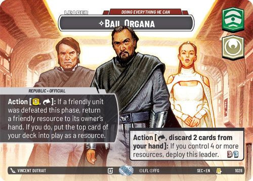[06-SEC-EN-1028](R) Bail Organa - Doing Everything He Can (Showcase) (Foil)
