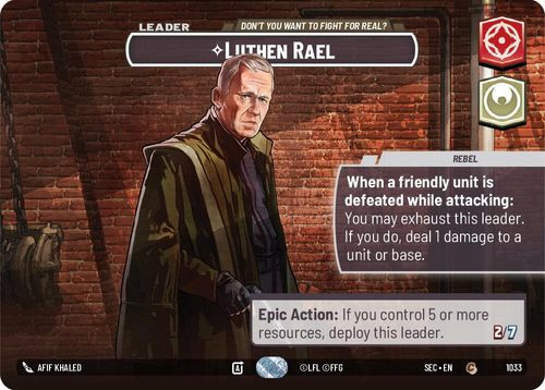 [06-SEC-EN-1033](C) Luthen Rael - Don't You Want To Fight For Real? (Showcase) (Foil)