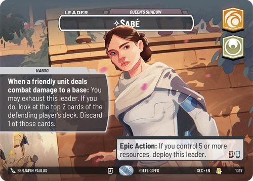 [06-SEC-EN-1037](R) Sabe - Queen's Shadow (Showcase) (Foil)