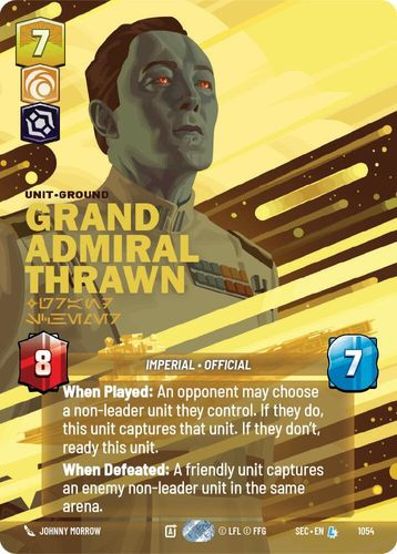 [06-SEC-EN-1054](L) Grand Admiral Thrawn - Grand Schemer (Prestige)