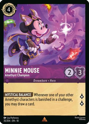 [LOR10-035/204](R) Minnie Mouse - Amethyst Champion (Foil)