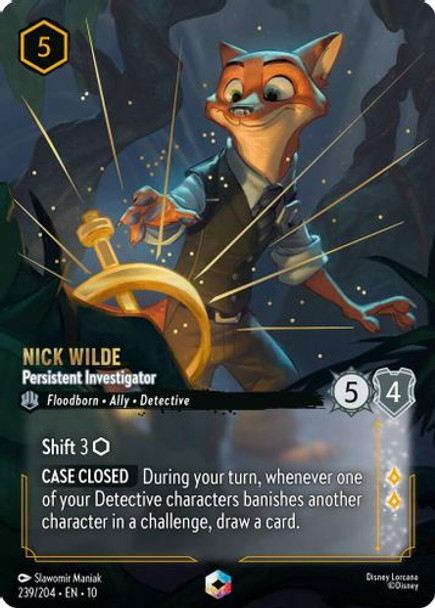 [LOR10-239/204](E) Nick Wilde - Persistent Investigator (Foil)