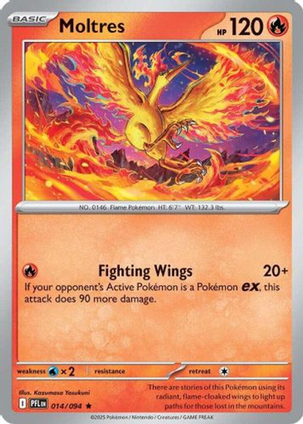 |ME02|[PFL-014/094](R) Moltres {Reverse Holo}