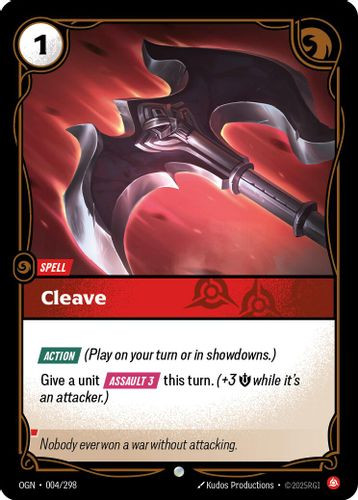 |RB01|[OGN-004/298](C) Cleave {Foil}
