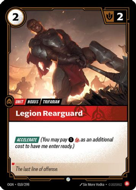 |RB01|[OGN-010/298](C) Legion Rearguard {Foil}