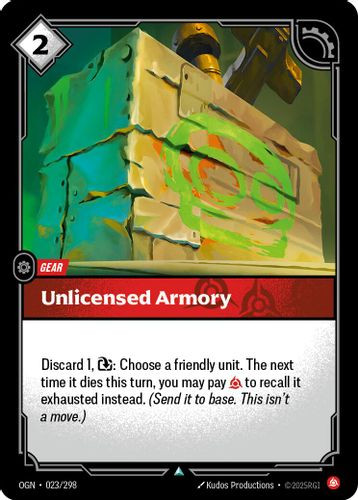 |RB01|[OGN-023/298](U) Unlicensed Armory {Foil}