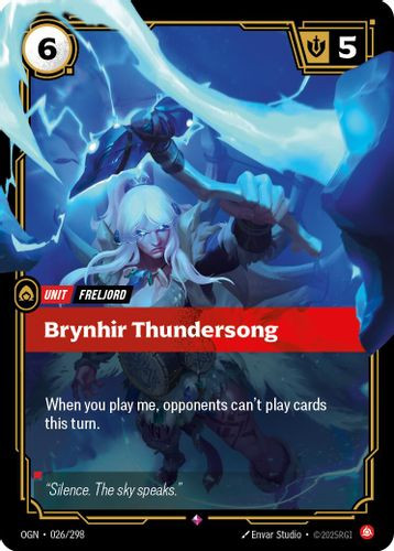 |RB01|[OGN-026/298](R) Brynhir Thundersong {Foil}