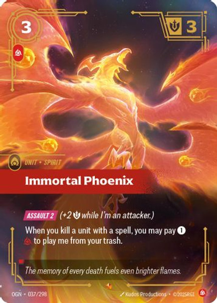 |RB01|[OGN-037/298](E) Immortal Phoenix {Foil}
