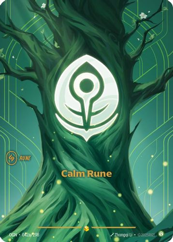 |RB01|[OGN-042a/298](AA) Calm Rune {Alt Art} {Foil}