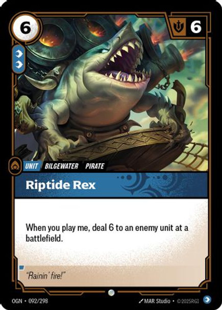 |RB01|[OGN-092/298](C) Riptide Rex {Foil}