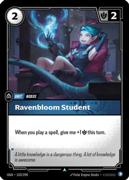 |RB01|[OGN-103/298](U) Ravenbloom Student