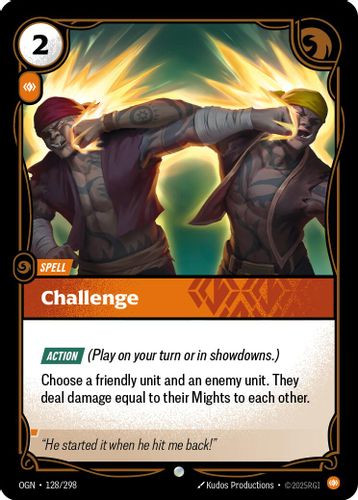 |RB01|[OGN-128/298](C) Challenge {Foil}