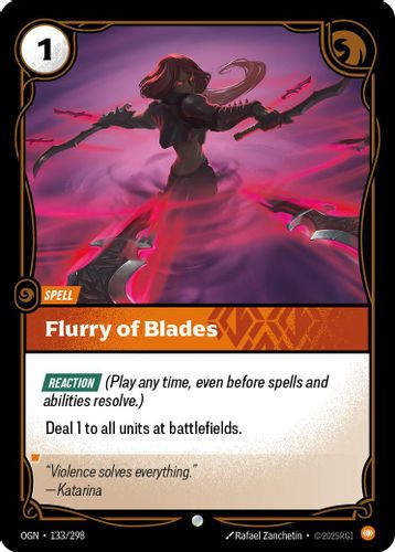 |RB01|[OGN-133/298](C) Flurry of Blades {Foil}