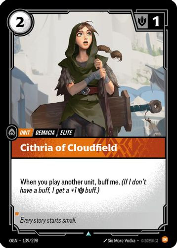 |RB01|[OGN-139/298](U) Cithria of Cloudfield {Foil}
