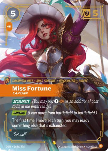 |RB01|[OGN-162a/298](AA) Miss Fortune - Captain {Alt Art} {Foil}