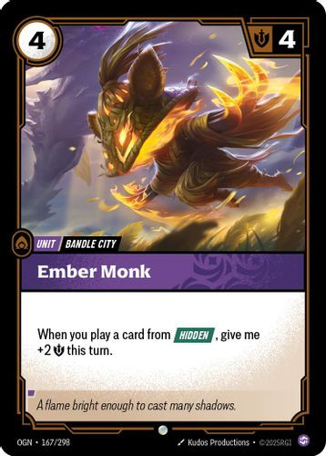 |RB01|[OGN-167/298](C) Ember Monk {Foil}