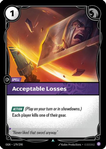 |RB01|[OGN-179/298](U) Acceptable Losses {Foil}