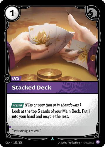 |RB01|[OGN-183/298](U) Stacked Deck {Foil}
