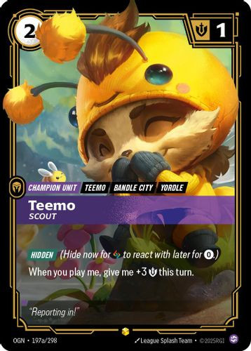 |RB01|[OGN-197a/298](AA) Teemo - Scout {Alt Art} {Foil}