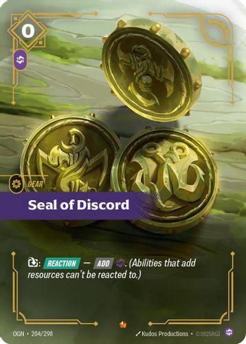 |RB01|[OGN-204/298](E) Seal of Discord {Foil}