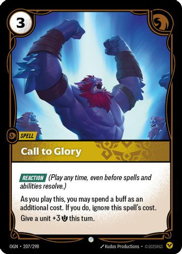 |RB01|[OGN-207/298](C) Call to Glory {Foil}