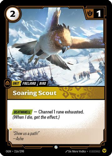 |RB01|[OGN-216/298](C) Soaring Scout {Foil}