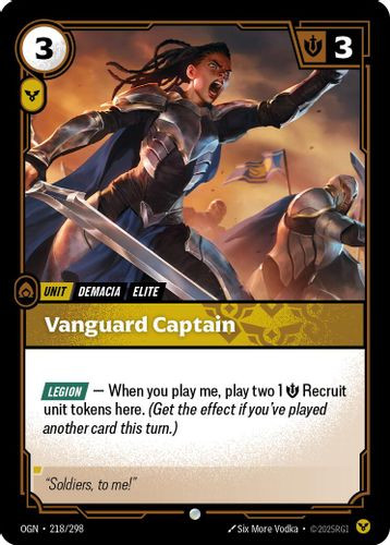 |RB01|[OGN-218/298](C) Vanguard Captain {Foil}