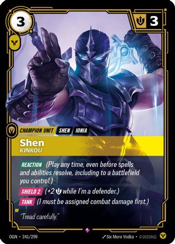 |RB01|[OGN-241/298](R) Shen - Kinkou {Foil}