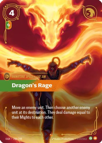 |RB01|[OGN-258/298](E) Dragon's Rage {Foil}