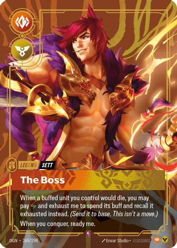 |RB01|[OGN-269/298](R) Sett - The Boss {Foil}