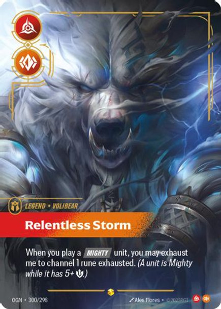|RB01|[OGN-300/298](SC) Volibear - Relentless Storm {Foil}