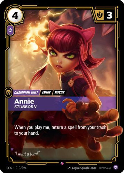 |PG01|[OGS-010/024](R) Annie - Stubborn