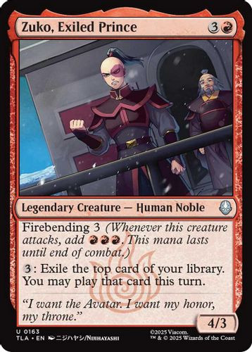 [TLA-0163](U) Zuko, Exiled Prince (Foil)