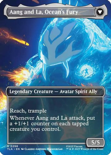 [TLA-0298](R) Aang, Swift Savior // Aang and La, Ocean's Fury (Borderless) (Foil)