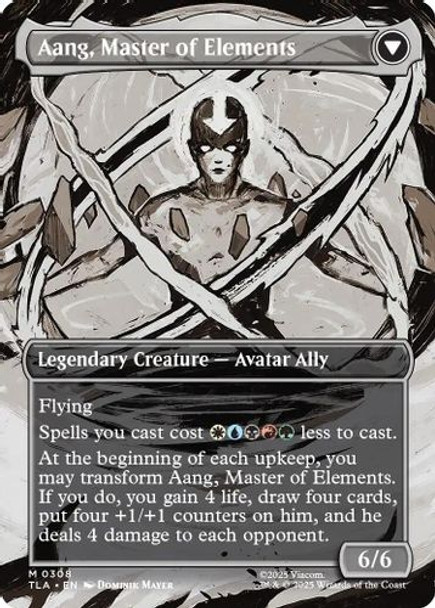 [TLA-0308](M) Avatar Aang // Aang, Master of Elements (Borderless) (Foil)