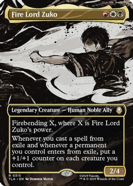 [TLA-0315](R) Fire Lord Zuko (Borderless) (Foil)