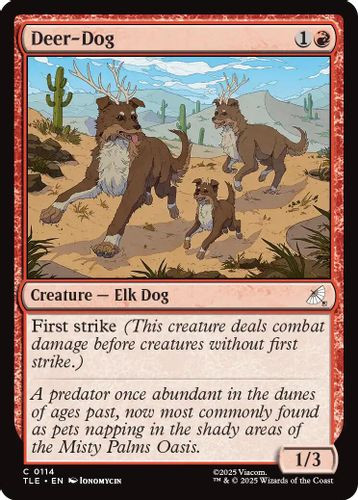[TLE-0114](C) Deer-Dog (Foil)