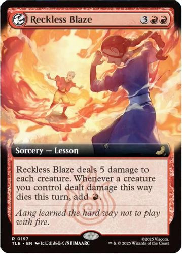[TLE-0197](R) Reckless Blaze (Extended Art) (Foil)