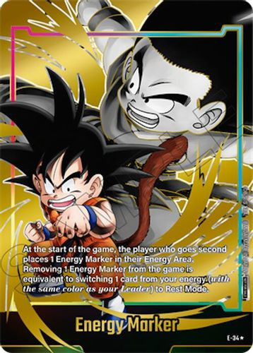 [E-034] Energy Marker {Son Goku : Childhood} {Energy Marker pack 06} {1 Star Alt Art} {Foil}