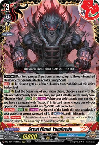 [DZ-TB01/018EN](RRR) Great Fiend, Yamigedo