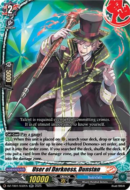 [DZ-TB01/032EN](RR) User of Darkness, Dunstan