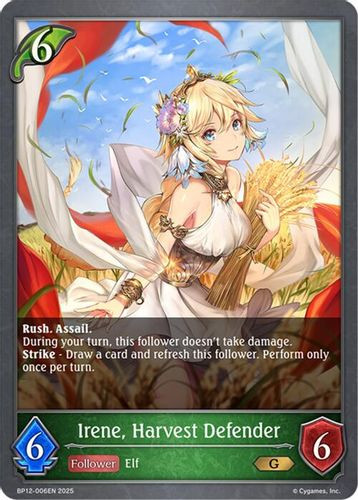 [BP12-006EN](G) Irene, Harvest Defender