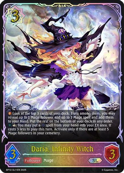 [BP12-SL11EN](SL) Daria, Infinity Witch (Super Legendary)
