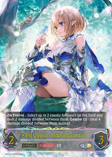 [BP12-U01EN](U) Elf Queen of Abundant Life (Evolved) (Ultimate Foil)