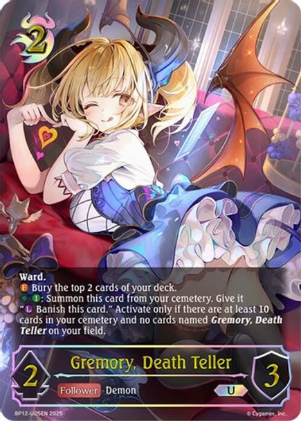 [BP12-U05EN](U) Gremory, Death Teller (Ultimate Foil)