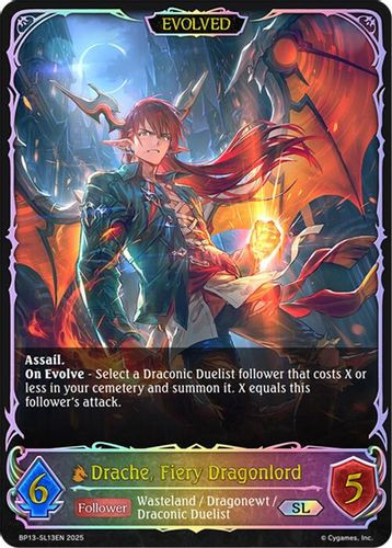 [BP13-SL13EN](SL) Drache, Fiery Dragonlord (Evolved) (Super Legendary)